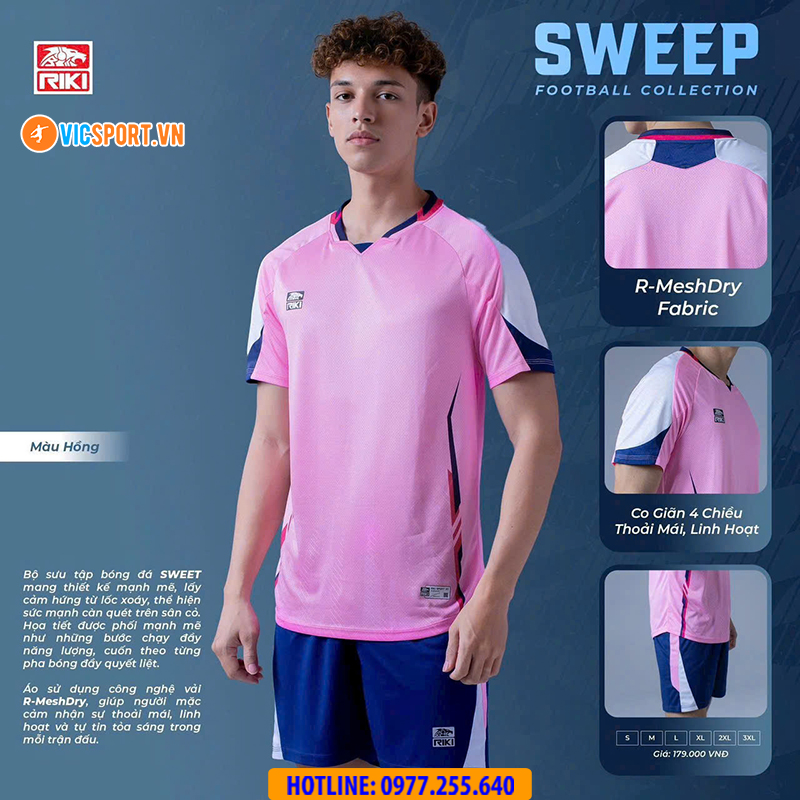 Áo đá banh không logo Riki Sweep - Hình ảnh 10