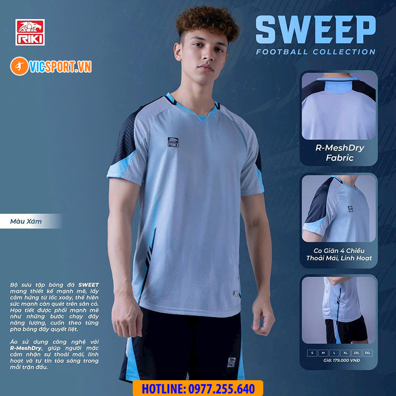 Áo đá banh không logo Riki Sweep - Hình ảnh 13