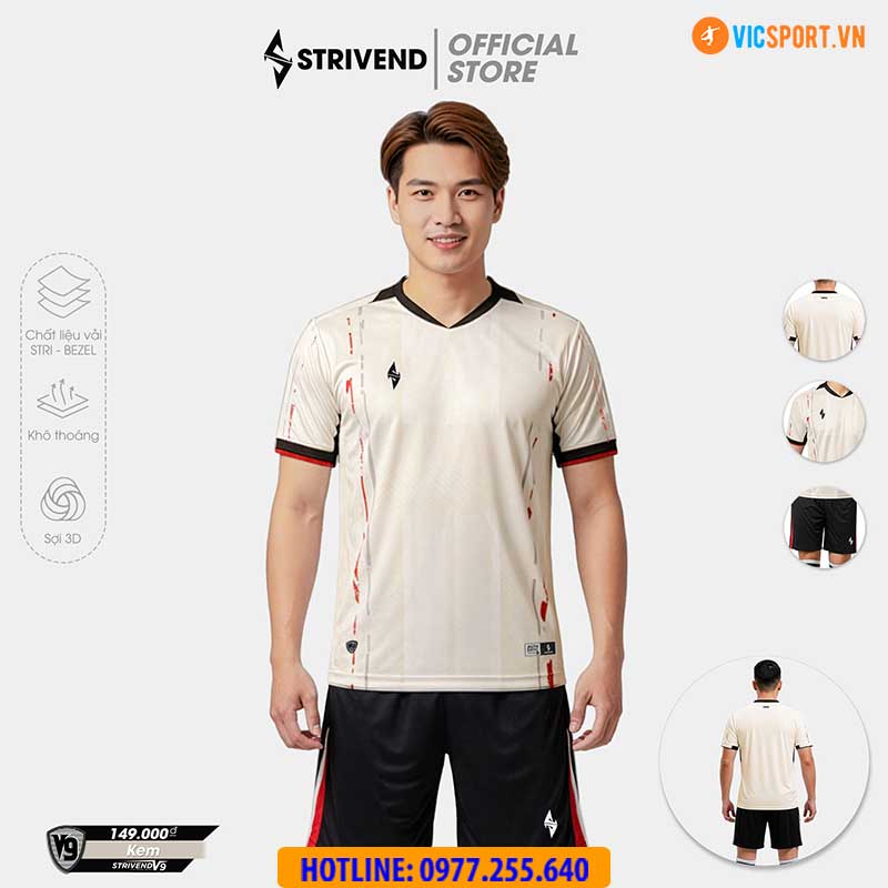 Áo đá banh không logo Strivend V9 - Hình ảnh 15