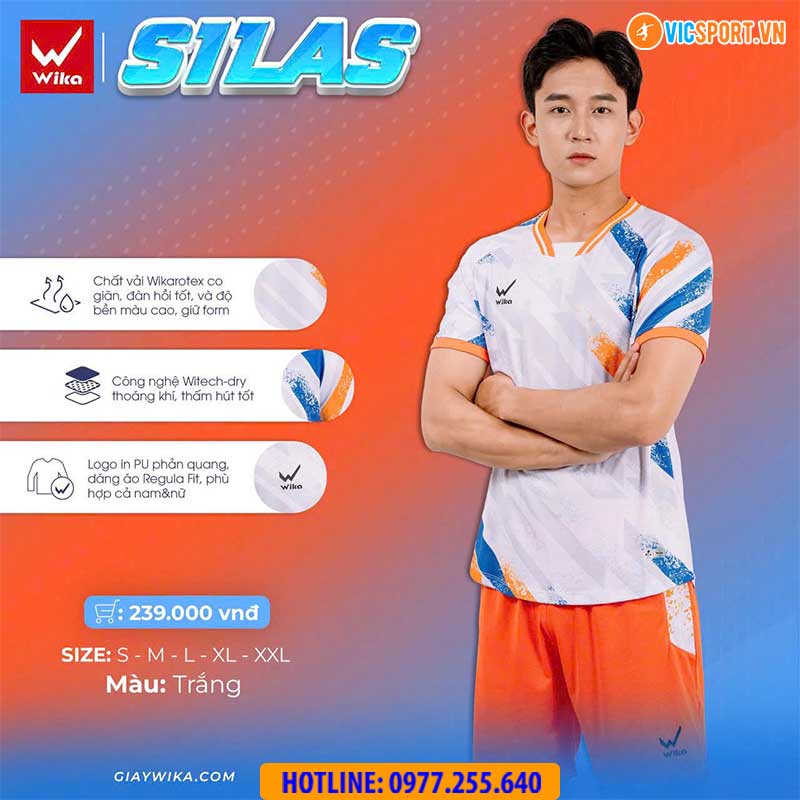 Áo đá banh Wika Silas chính hãng - Hình ảnh 5