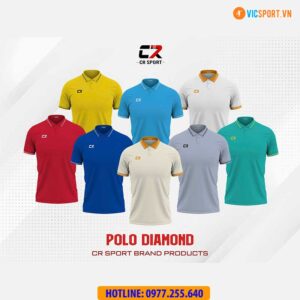 Áo polo di chuyển CR Diamond đa năng