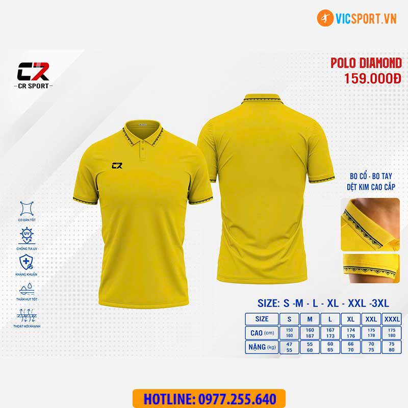 Áo polo di chuyển CR Diamond đa năng - Hình ảnh 5