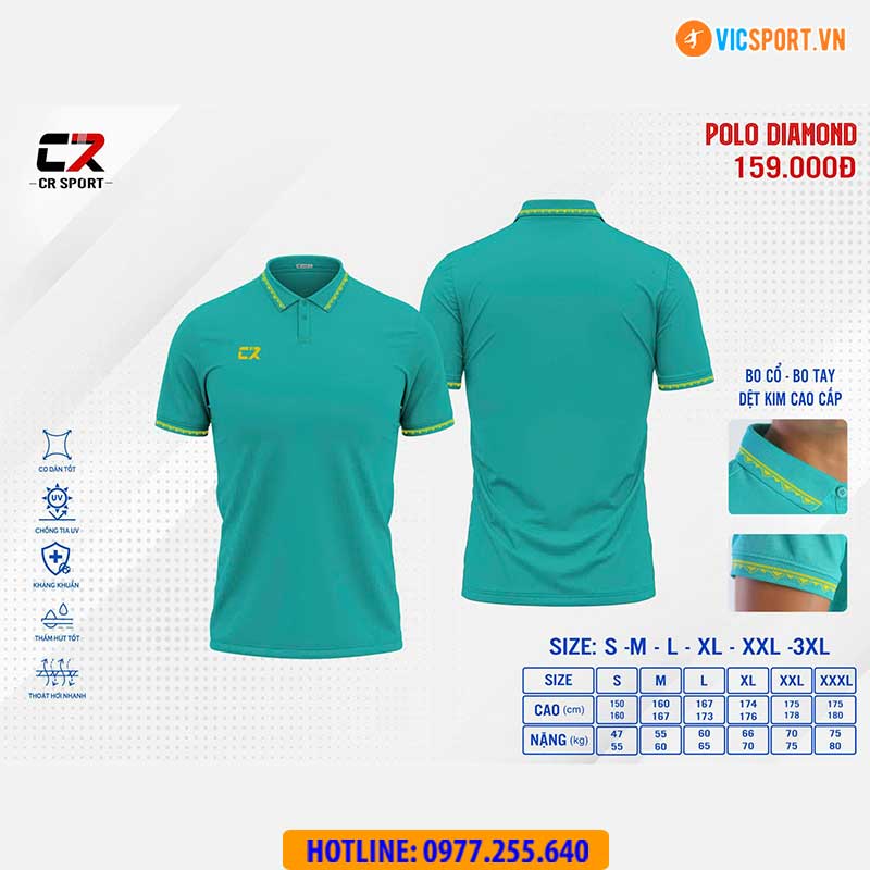 Áo polo di chuyển CR Diamond đa năng - Hình ảnh 9