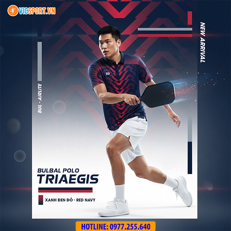 Áo polo thể thao nam Bulbal Triaegis đa năng - Hình ảnh 6