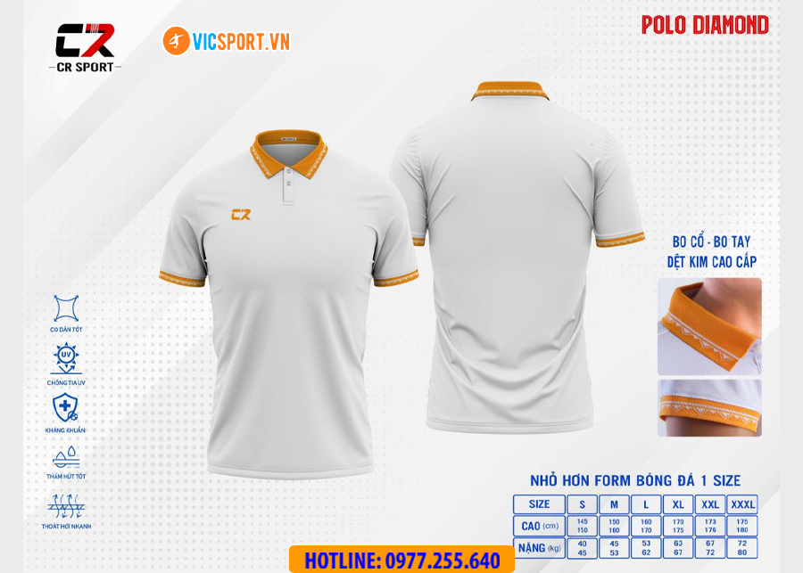 Áo polo di chuyển CR Diamond đa năng - Hình ảnh 19