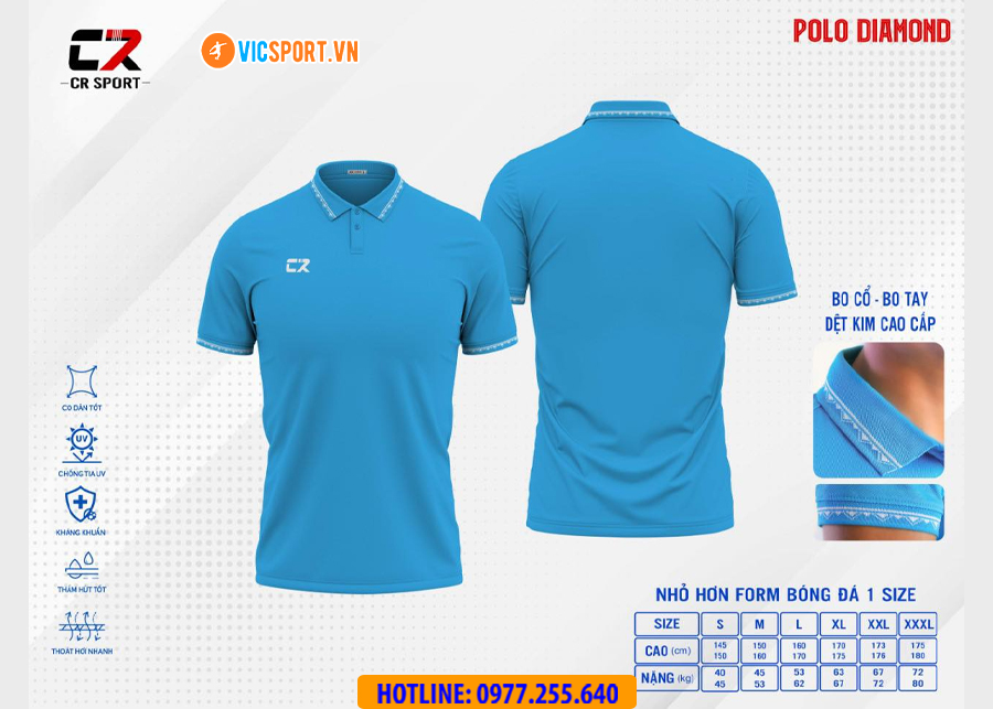 Áo polo di chuyển CR Diamond đa năng - Hình ảnh 24