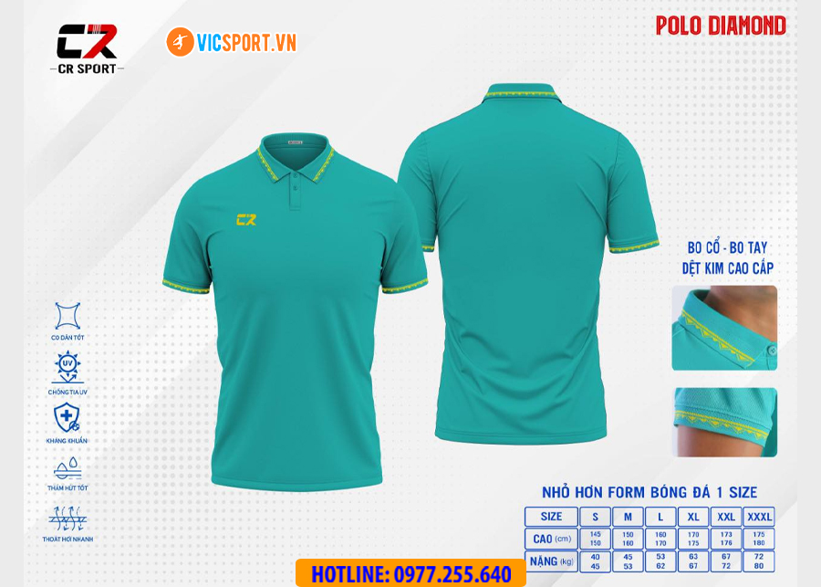 Áo polo di chuyển CR Diamond đa năng - Hình ảnh 25