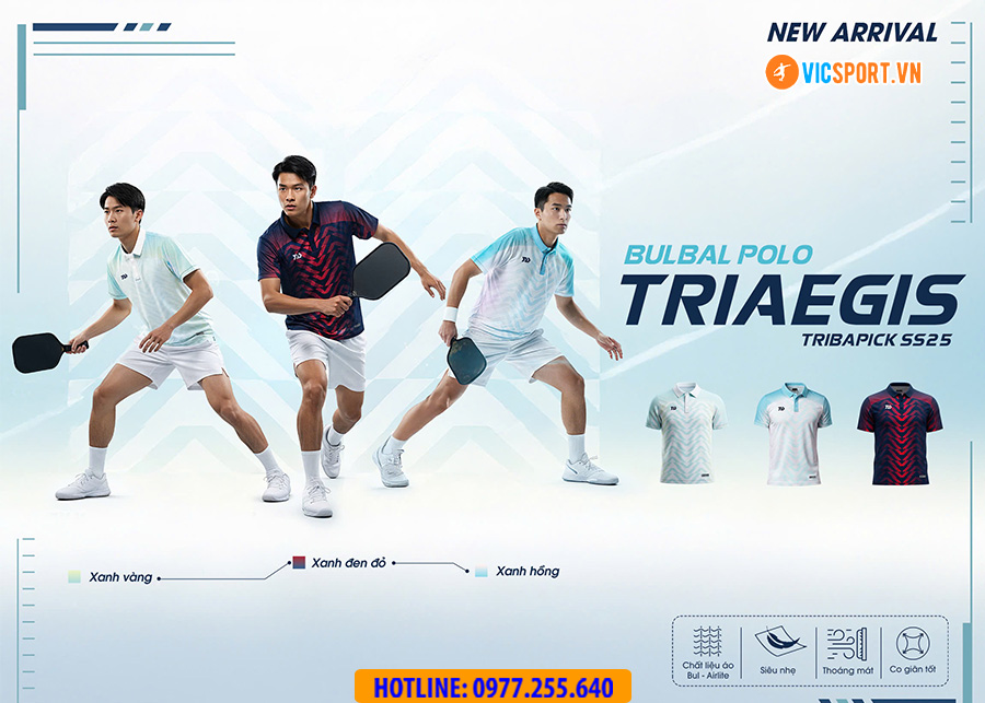 Áo polo thể thao nam Bulbal Triaegis đa năng - Hình ảnh 14