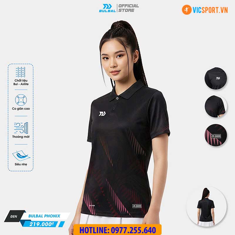 Áo polo thể thao nữ Bulbal Phonix đa năng - Hình ảnh 24