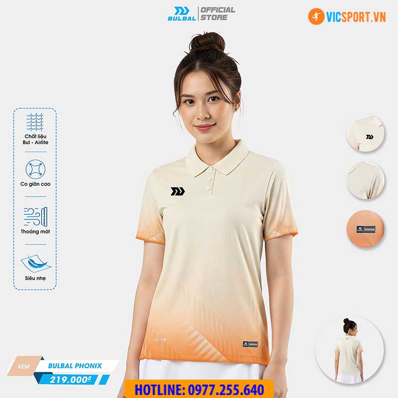 Áo polo thể thao nữ Bulbal Phonix đa năng - Hình ảnh 22