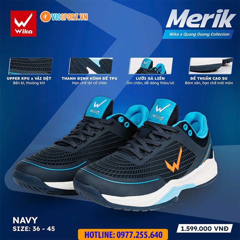 Giày pickleball Wika Merik x Quang Dương - Hình ảnh 14