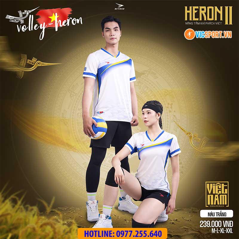 Quần áo bóng chuyền Beyono Heron 2 nam nữ - Hình ảnh 25