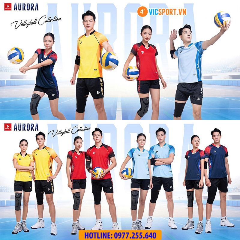 Quần áo bóng chuyền Justplay Aurora nam nữ - Hình ảnh 32