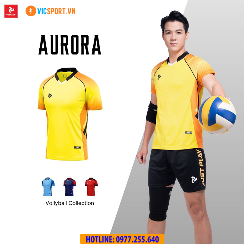 Quần áo bóng chuyền Justplay Aurora nam nữ - Hình ảnh 11