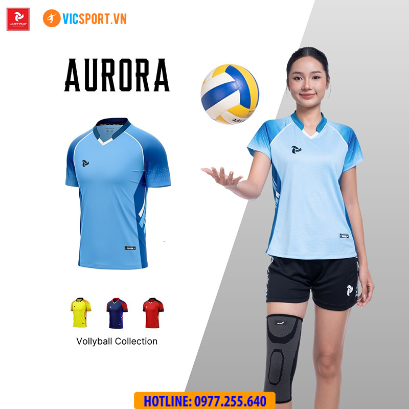 Quần áo bóng chuyền Justplay Aurora nam nữ - Hình ảnh 16