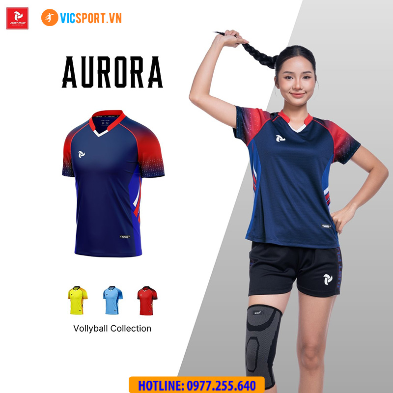 Quần áo bóng chuyền Justplay Aurora nam nữ - Hình ảnh 17