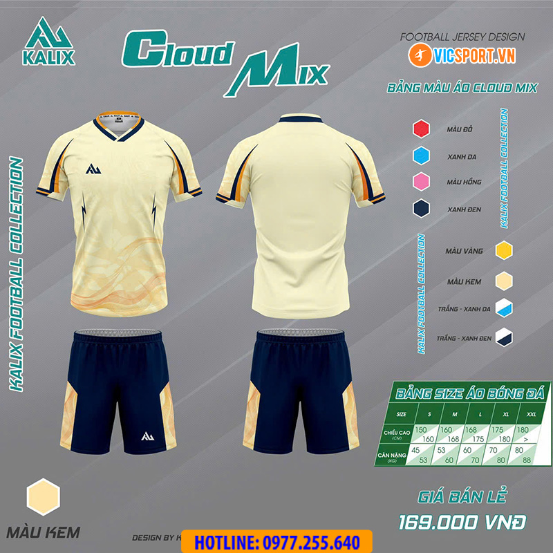 Áo đá banh không logo Kalix Cloud Mix - Hình ảnh 9