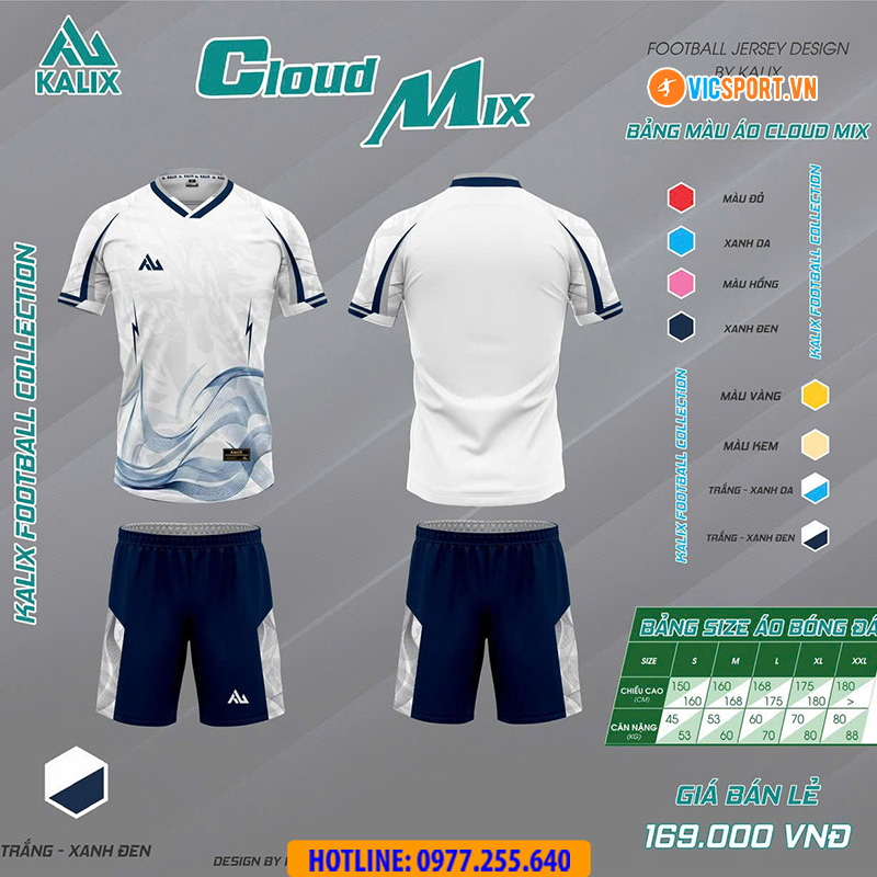Áo đá banh không logo Kalix Cloud Mix - Hình ảnh 6