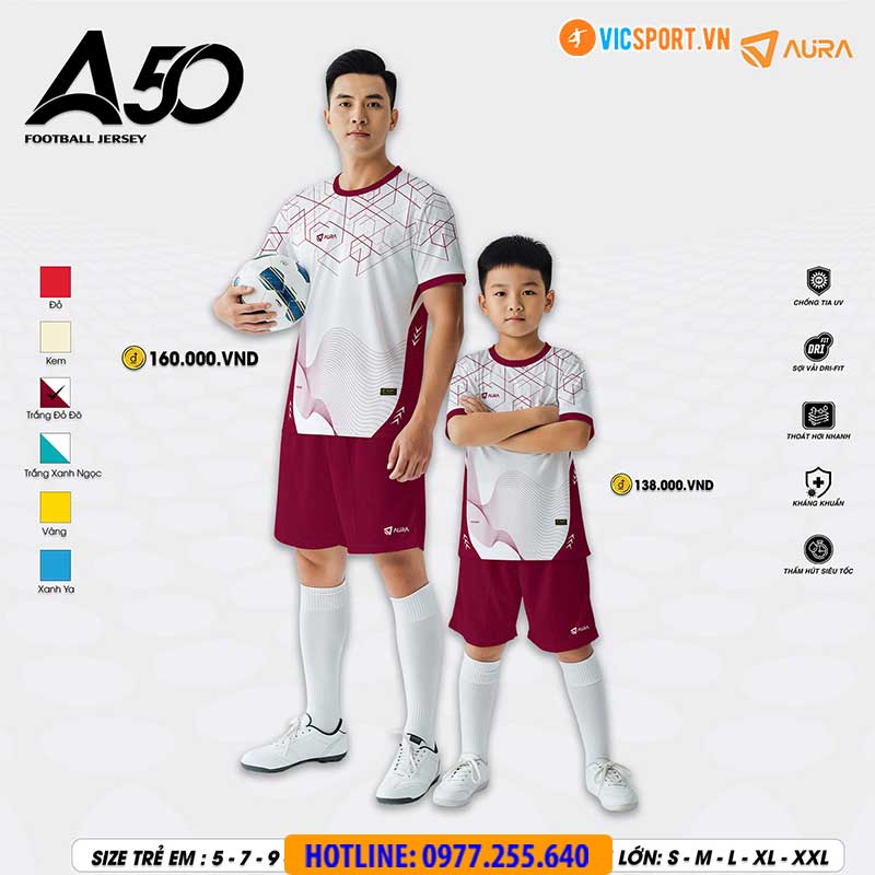 Áo đá banh trẻ em Aura A50 - Hình ảnh 17