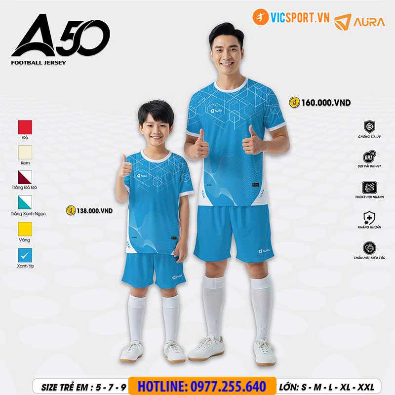 Áo đá banh trẻ em Aura A50 - Hình ảnh 20