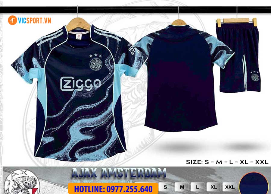 Áo đá banh Clb Ajax Amsterdam mùa giải 2025-2026 vải mè - Hình ảnh 7