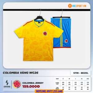 Áo đá banh Strivend đội tuyển Colombia WC 2026