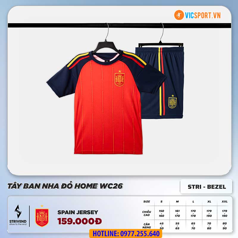 Áo đá banh Strivend đội tuyển Tây ban Nha WC 2026 - Hình ảnh 5