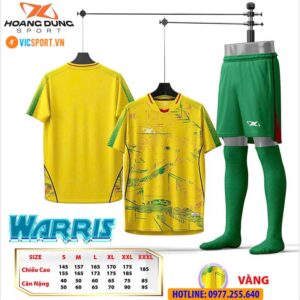 Áo đá banh không logo HD Warrix