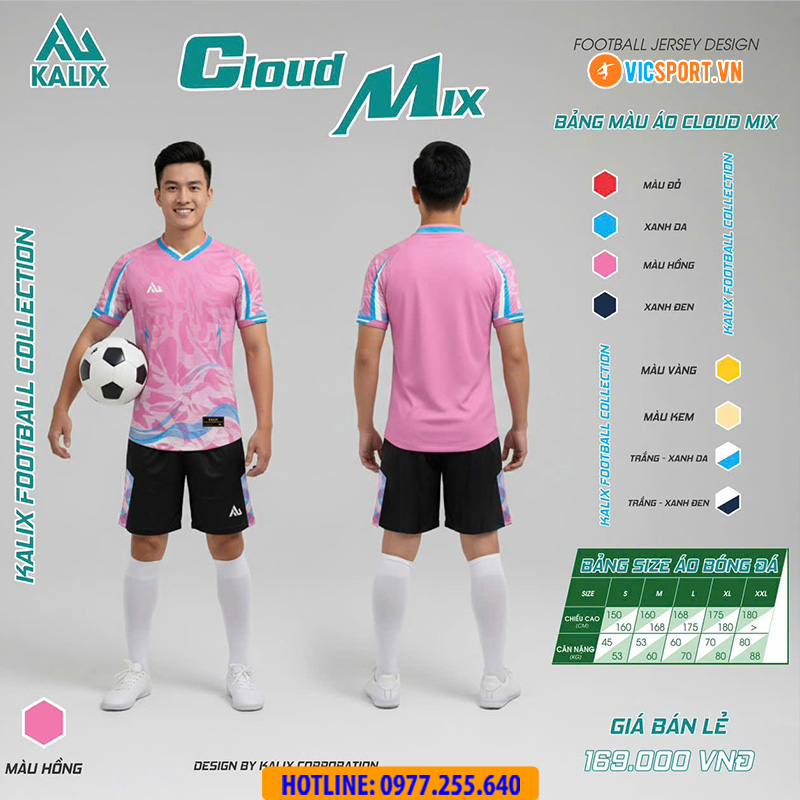 Áo đá banh không logo Kalix Cloud Mix - Hình ảnh 11