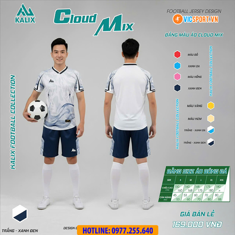 Áo đá banh không logo Kalix Cloud Mix - Hình ảnh 14
