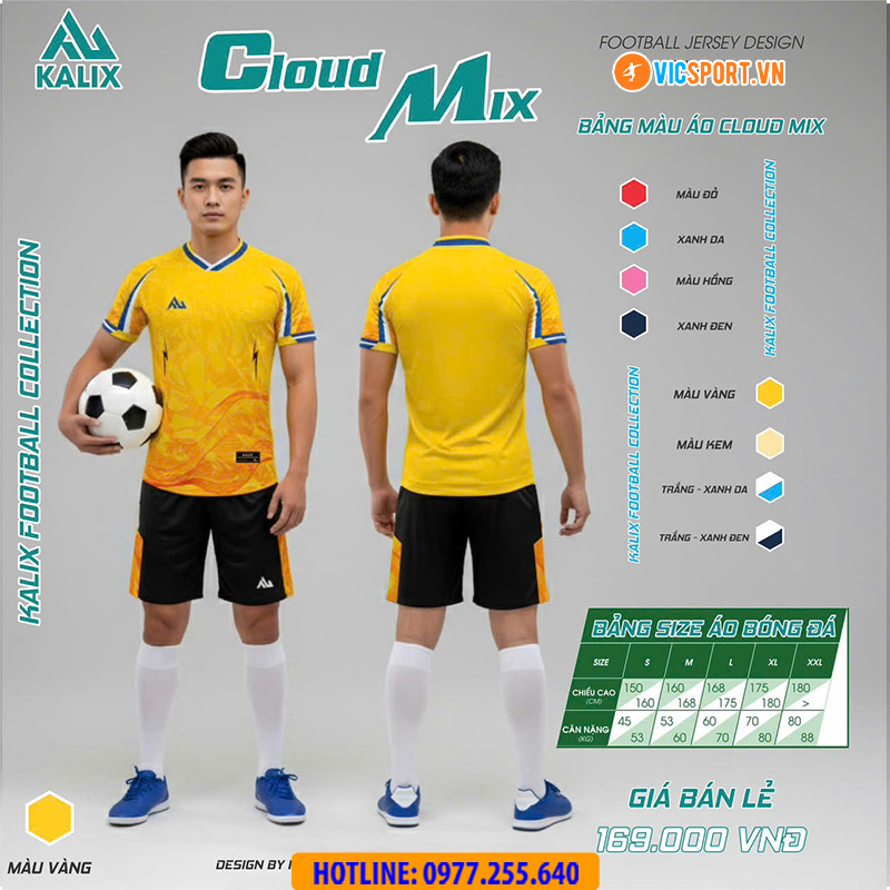 Áo đá banh không logo Kalix Cloud Mix - Hình ảnh 15