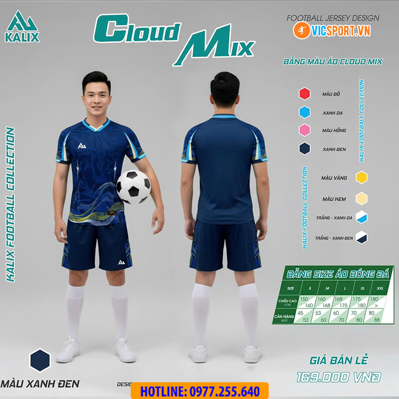 Áo đá banh không logo Kalix Cloud Mix - Hình ảnh 16