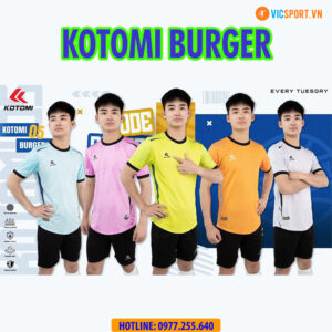Áo đá banh không logo Kotomi Burger