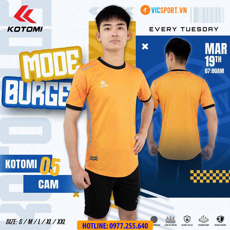 Áo đá banh không logo Kotomi Burger - Hình ảnh 19