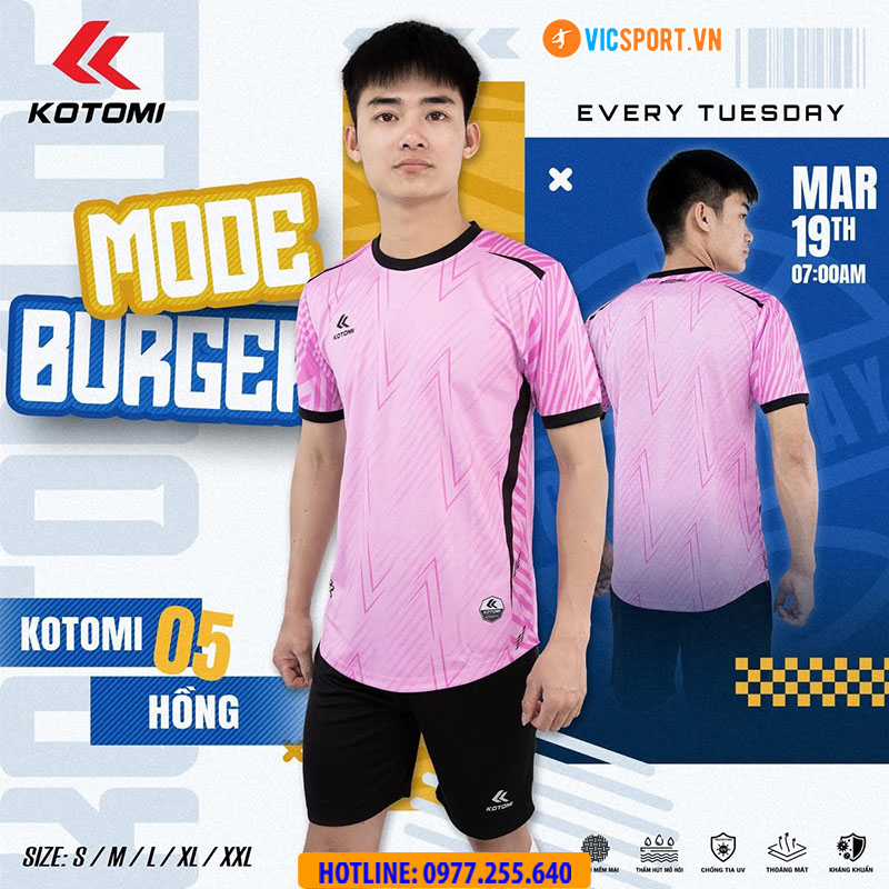 Áo đá banh không logo Kotomi Burger - Hình ảnh 18