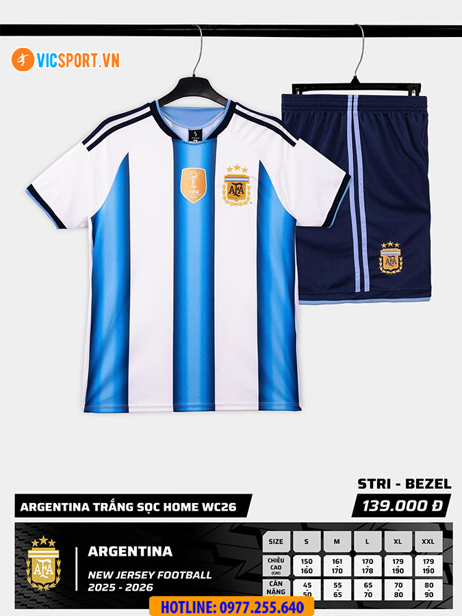Áo đá banh Strivend đội tuyển Argentina WC 2026 - Hình ảnh 11