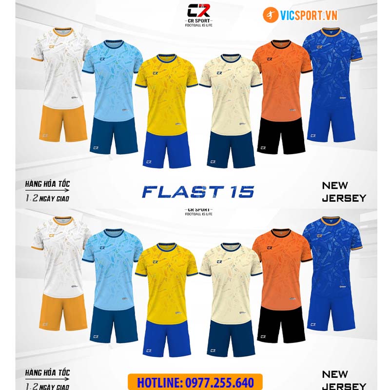 Áo đá banh thiết kế CR Flast 15