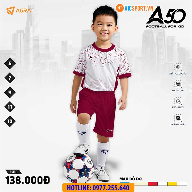 Áo đá banh trẻ em Aura A50 - Hình ảnh 6