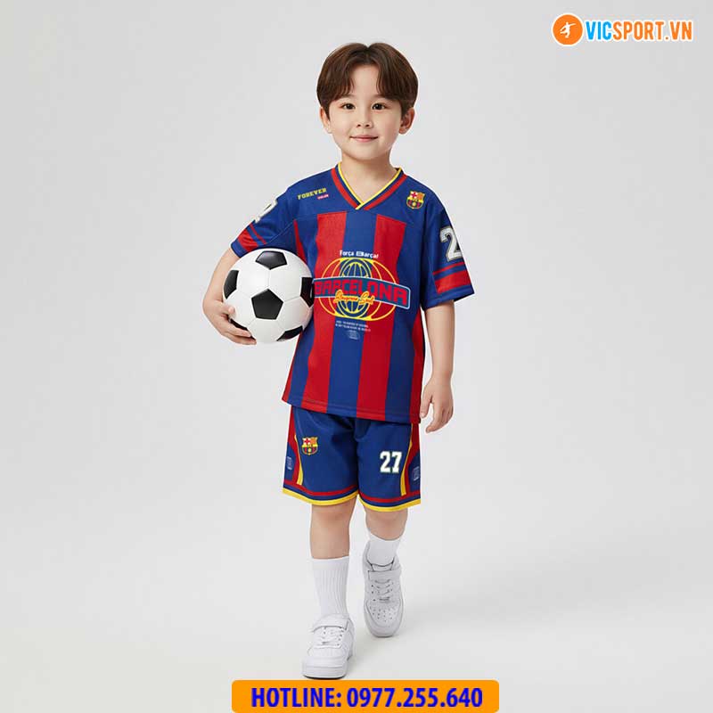 Quần áo Jersey bóng đá trẻ em Clb Barcelona - Hình ảnh 8