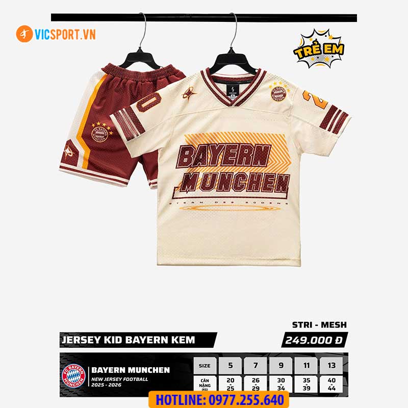 Quần áo Jersey bóng đá trẻ em Clb Bayern Munich - Hình ảnh 10