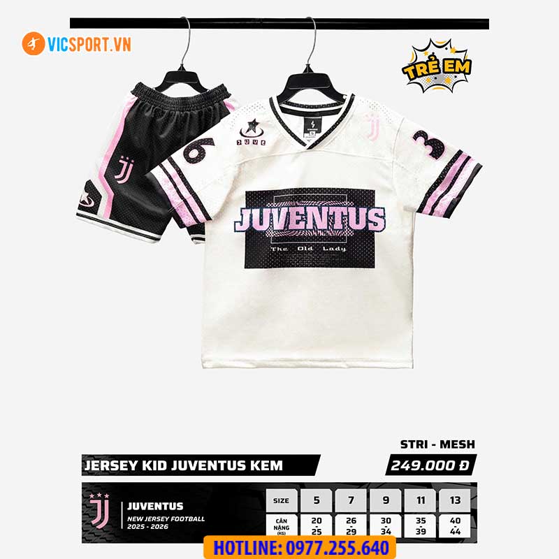 Quần áo Jersey bóng đá trẻ em Clb Juventus - Hình ảnh 4