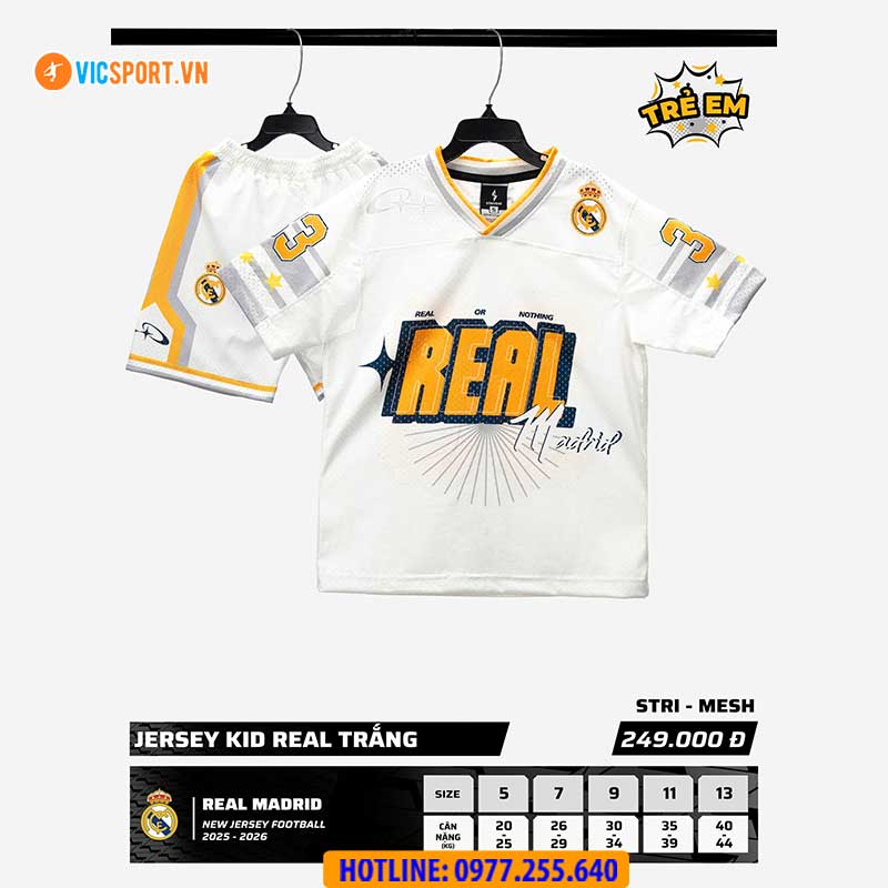 Quần áo Jersey bóng đá trẻ em Clb Real Madrid - Hình ảnh 11