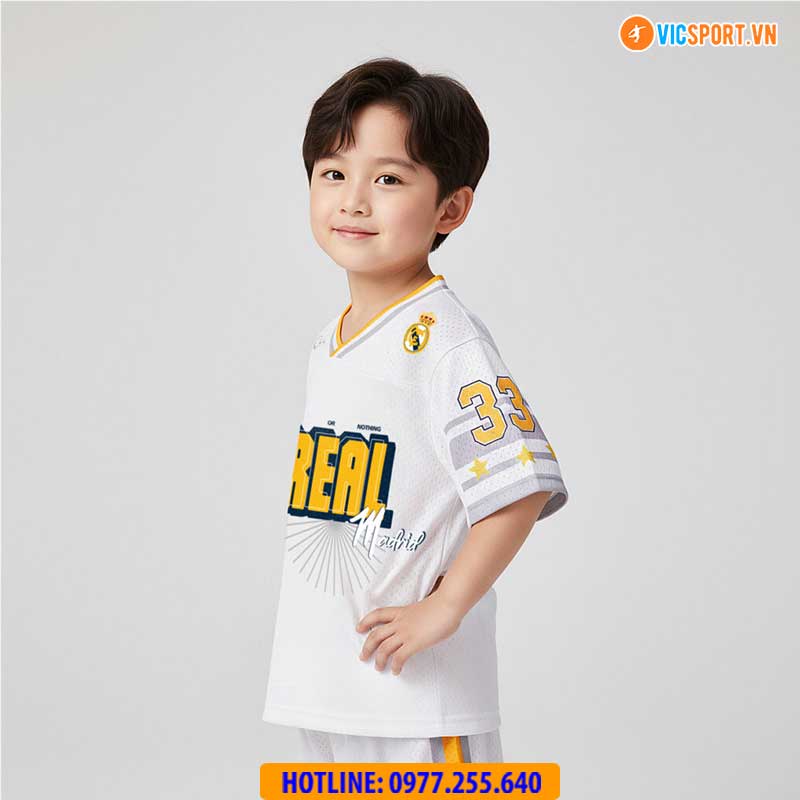 Quần áo Jersey bóng đá trẻ em Clb Real Madrid - Hình ảnh 9