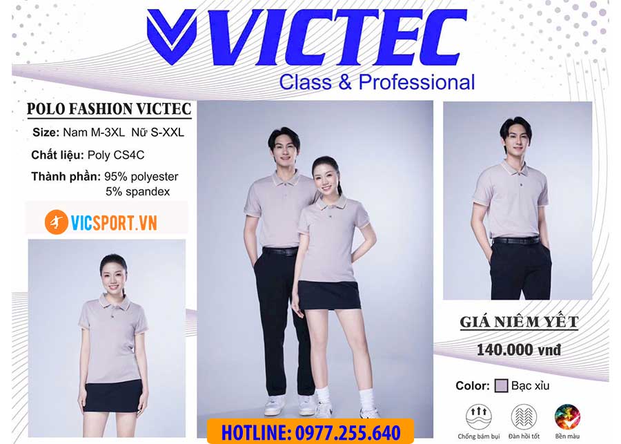 Áo polo đồng phục Victec cho nam - Hình ảnh 34