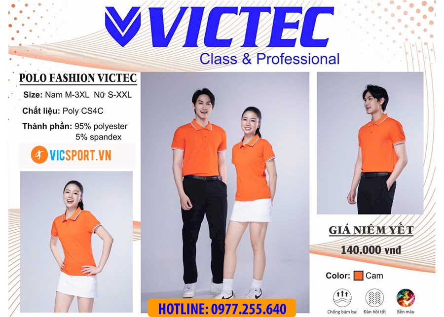 Áo polo đồng phục Victec cho nam - Hình ảnh 30