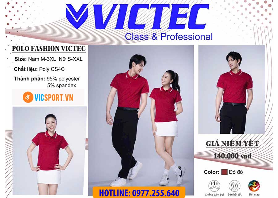 Áo polo đồng phục Victec cho nam - Hình ảnh 26