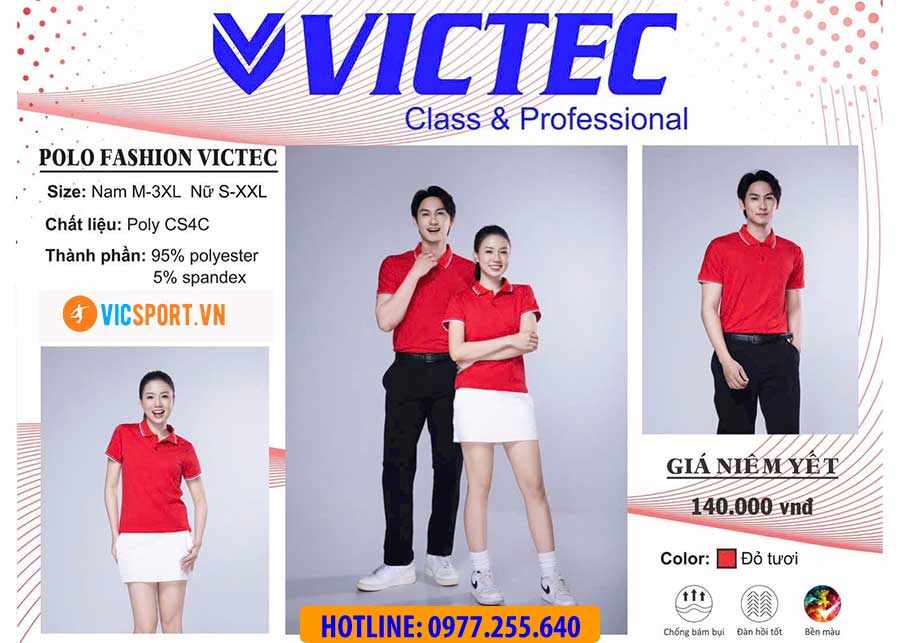Áo polo đồng phục Victec cho nam - Hình ảnh 24
