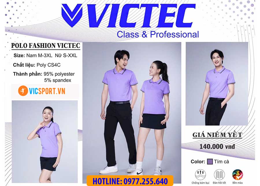Áo polo đồng phục Victec cho nam - Hình ảnh 20