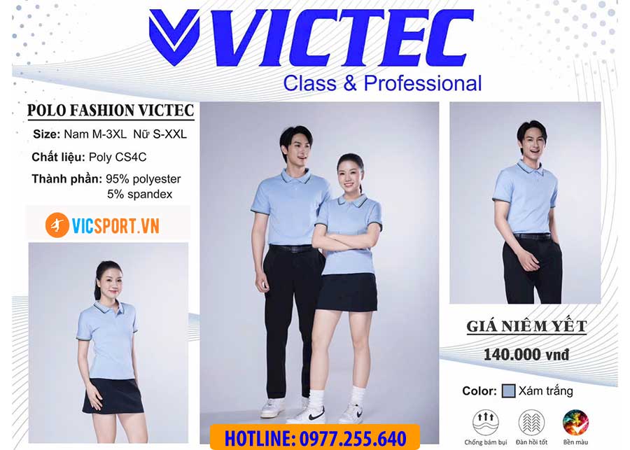 Áo polo đồng phục Victec cho nam - Hình ảnh 31