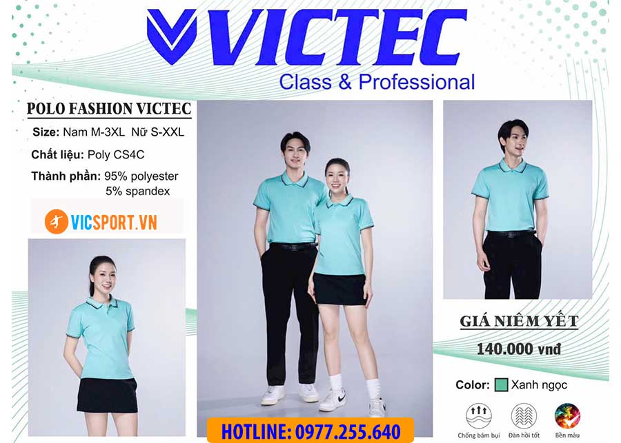 Áo polo đồng phục Victec cho nam - Hình ảnh 25
